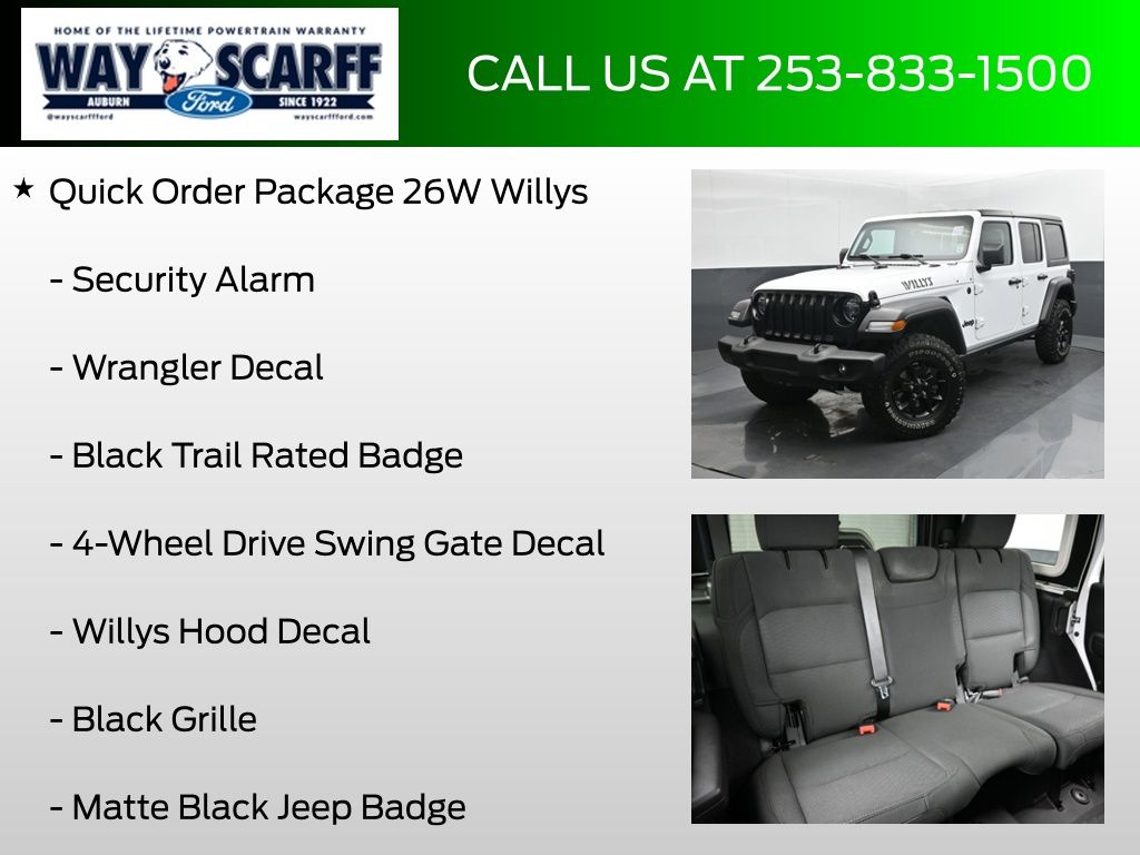 2020 Jeep Wrangler Unlimited Willys 4X4