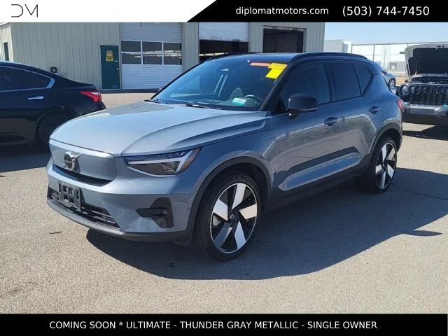Gray Metallic 2023 Volvo XC40 Recharge SUV / Crossover All-Wheel Drive 1-Speed Automatic