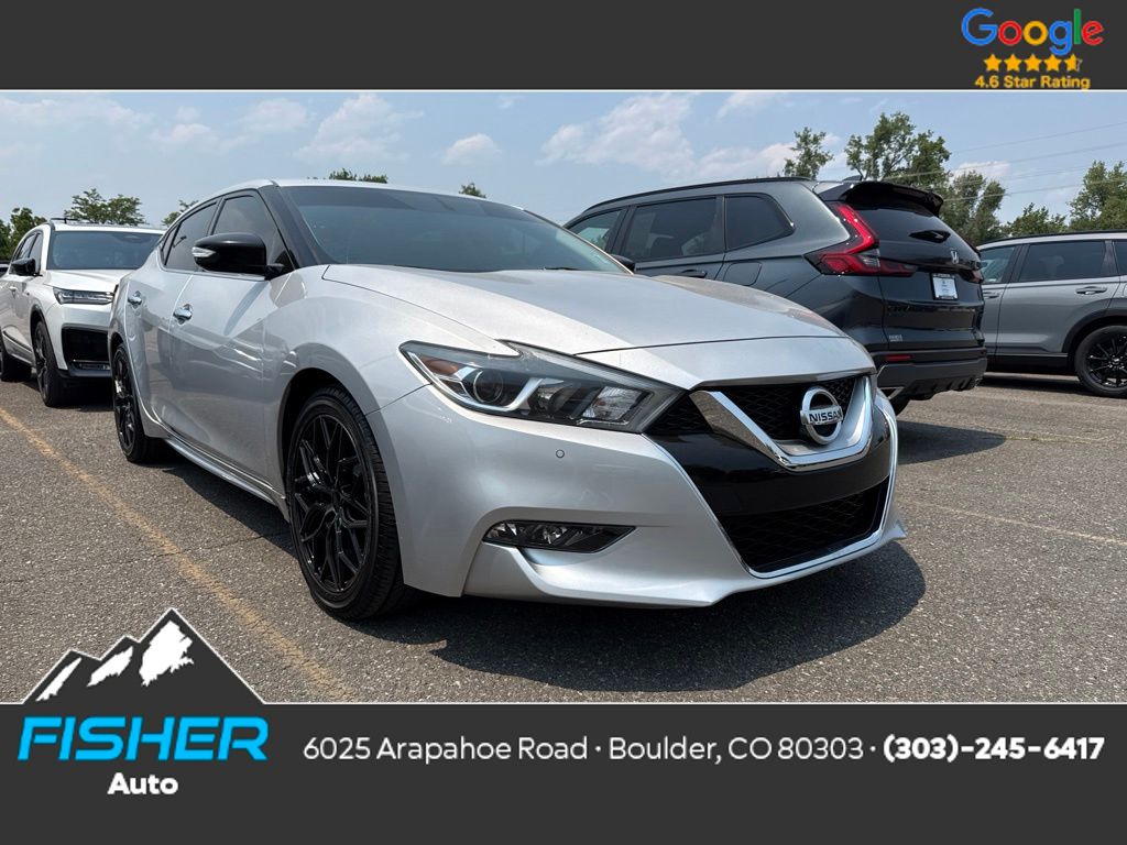 Brilliant Silver 2017 Nissan Maxima Sedan Front-Wheel Drive Continuously Variable Transmission