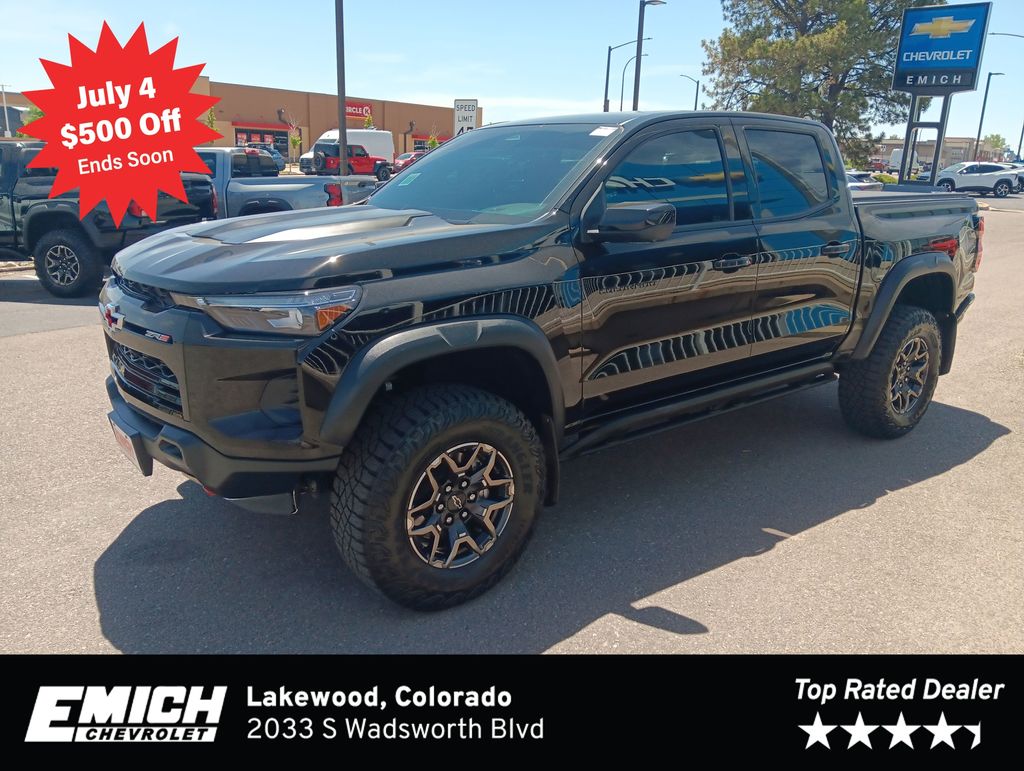 Black 2023 Chevrolet Colorado Pickup Truck Four-Wheel Drive 8-Speed Automatic