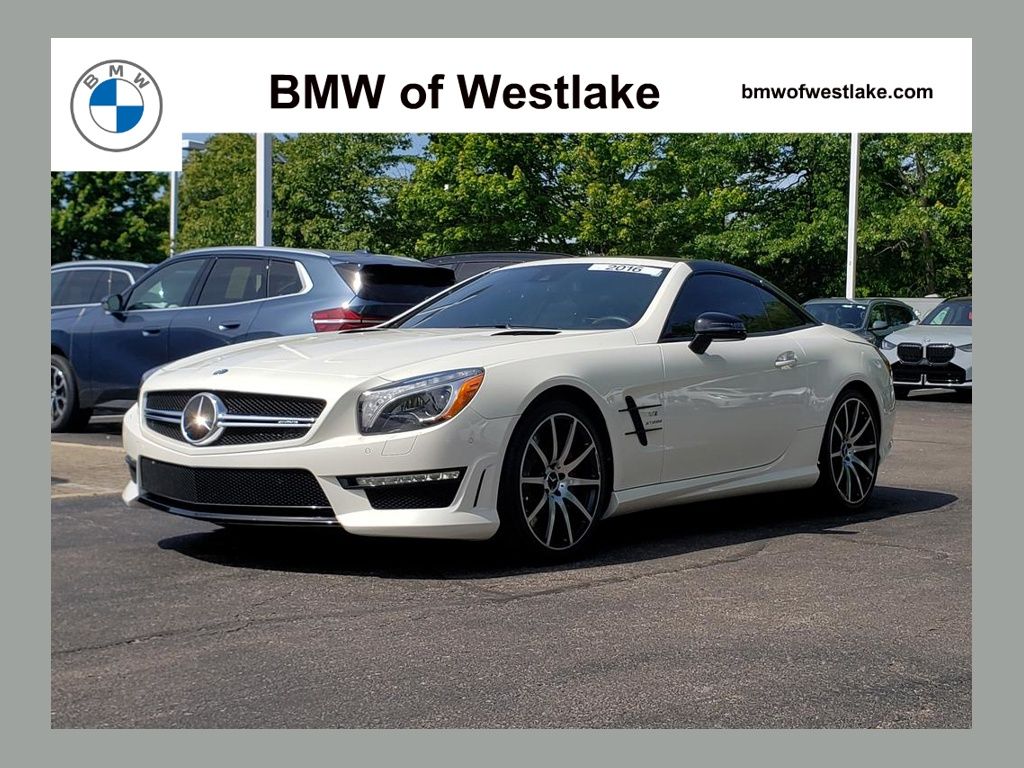 designo Diamond White Metallic 2016 Mercedes-Benz SL-Class SL 63 AMG Convertible Rear-Wheel Drive 7-Speed Automatic