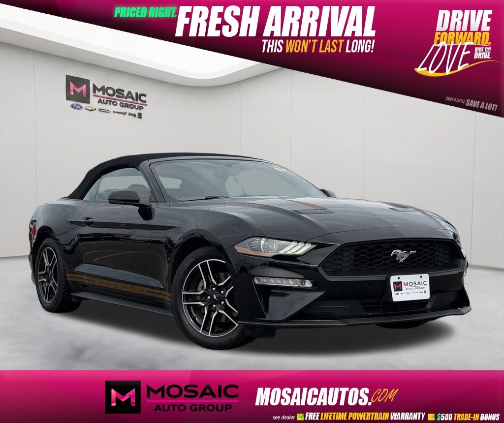 Shadow Black 2020 Ford Mustang Convertible Rear-Wheel Drive Automatic