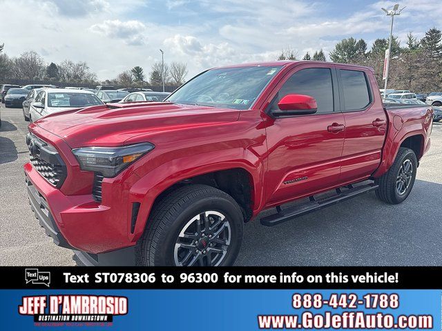 Supersonic Red 2025 Toyota Tacoma TRD Sport Double Cab 4WD Pickup Truck Four-Wheel Drive 8-Speed Automatic