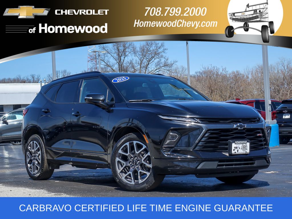 Black 2025 Chevrolet Blazer RS FWD SUV / Crossover Front-Wheel Drive 9-Speed Automatic Overdrive
