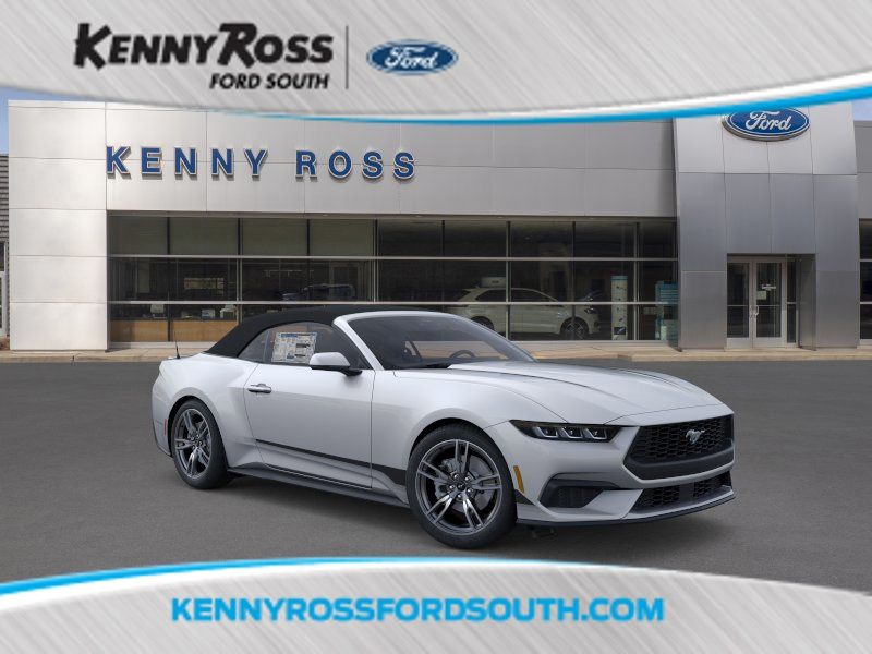 Iconic Silver Metallic 2025 Ford Mustang Convertible Rear-Wheel Drive Automatic