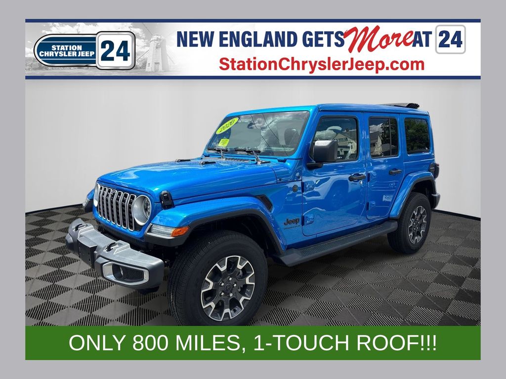 Hydro Blue Pearl Coat 2026 Jeep Wrangler Sahara 4-Door 4WD SUV / Crossover Four-Wheel Drive 8-Speed Automatic