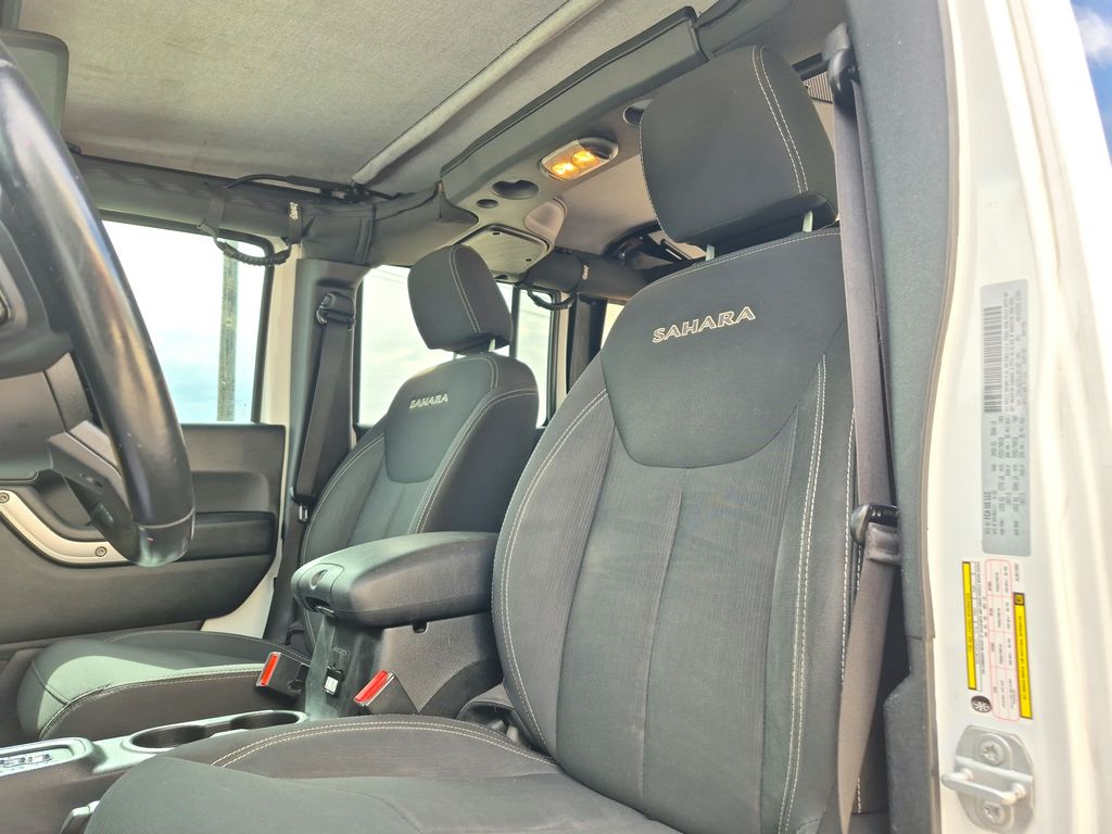 2018 Jeep Wrangler JK Unlimited Sahara White at Gullo Toyota