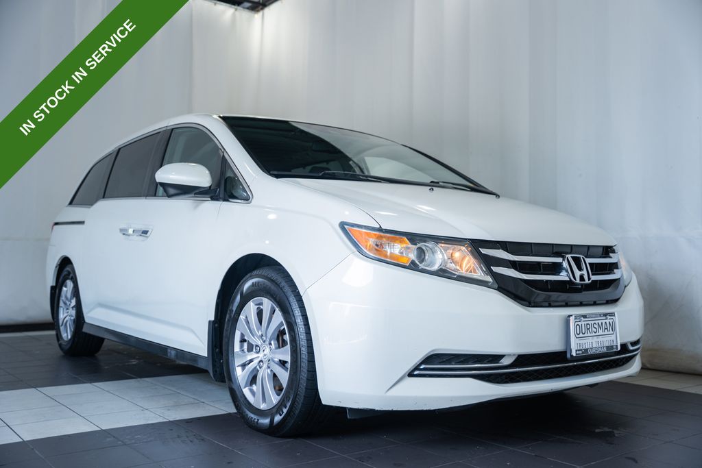 White Diamond Pearl 2014 Honda Odyssey EX-L FWD Minivan Front-Wheel Drive 6-Speed Automatic