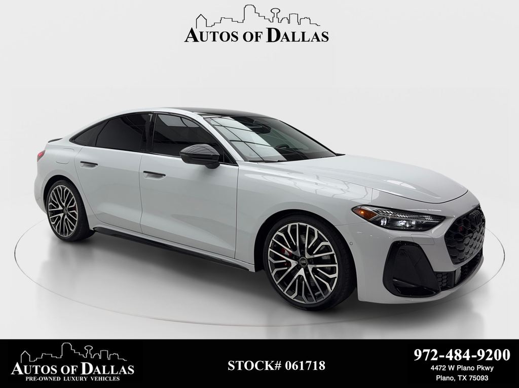 Glacier White 2025 Audi S5 Sedan All-Wheel Drive 7-Speed Automatic