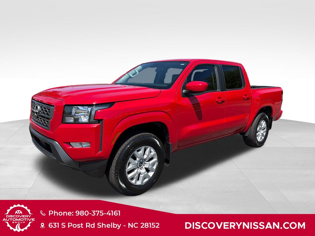 Red Alert 2024 Nissan Frontier Pickup Truck Four-Wheel Drive 9-Speed Automatic Overdrive