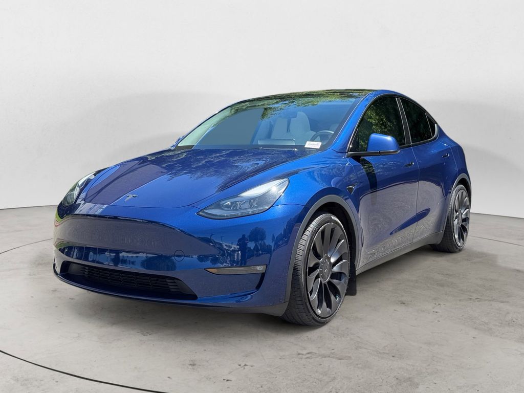 Deep Blue Metallic 2023 Tesla Model Y Performance AWD SUV / Crossover All-Wheel Drive 1-Speed Automatic