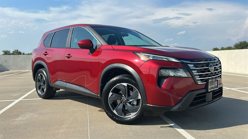 2025 Nissan Rogue SV Red at South Houston Nissan