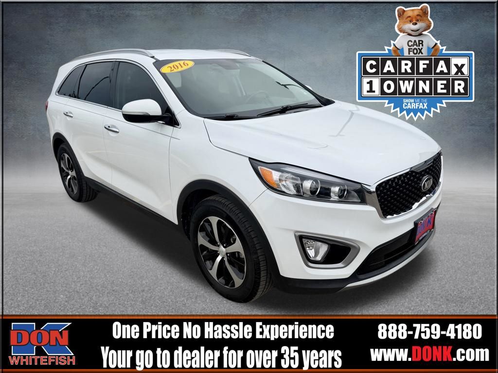 Snow White Pearl 2016 Kia Sorento EX V6 SUV / Crossover Front-Wheel Drive 6-Speed Automatic