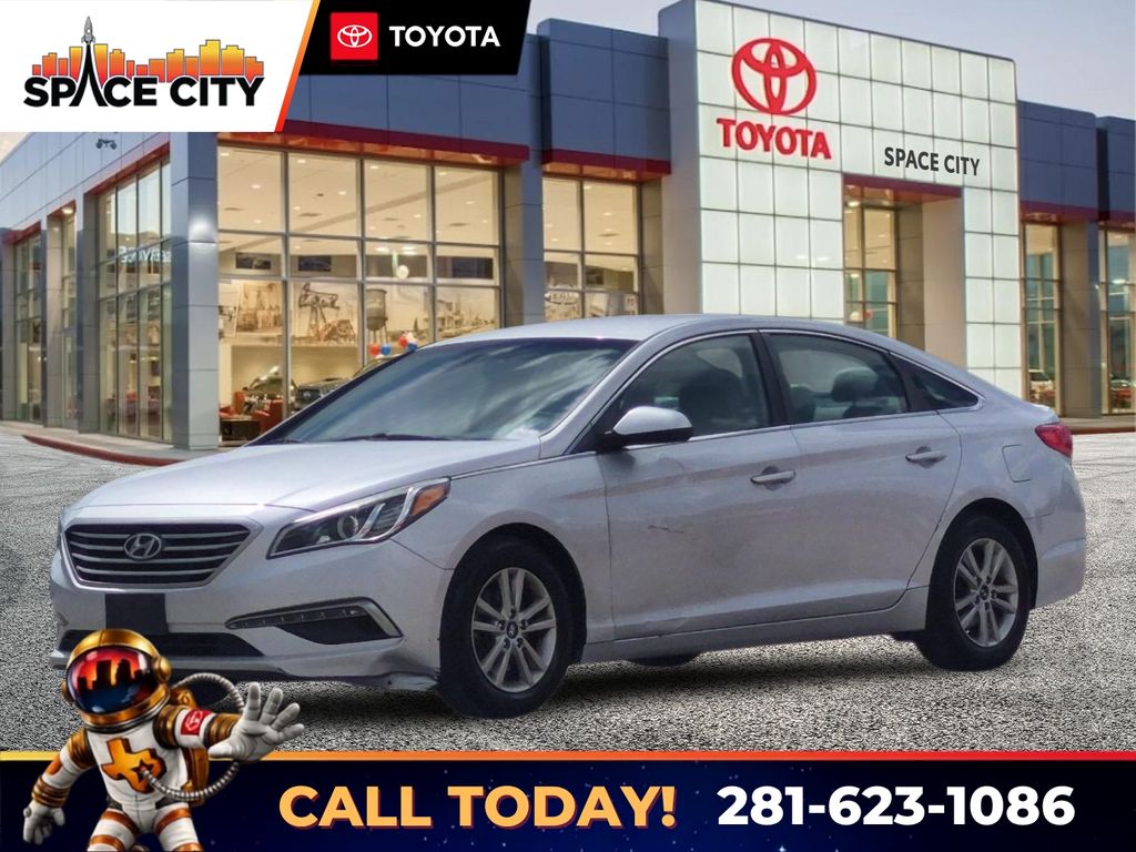 Silver 2015 Hyundai Sonata Sedan Front-Wheel Drive 6-Speed Automatic