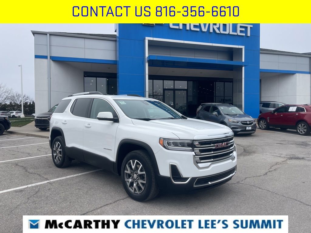 Summit White 2023 GMC Acadia SUV / Crossover Front-Wheel Drive 9-Speed Automatic