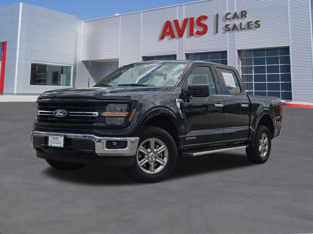 Black Metallic 2025 Ford F-150 XLT SuperCrew 4WD Pickup Truck Four-Wheel Drive Automatic