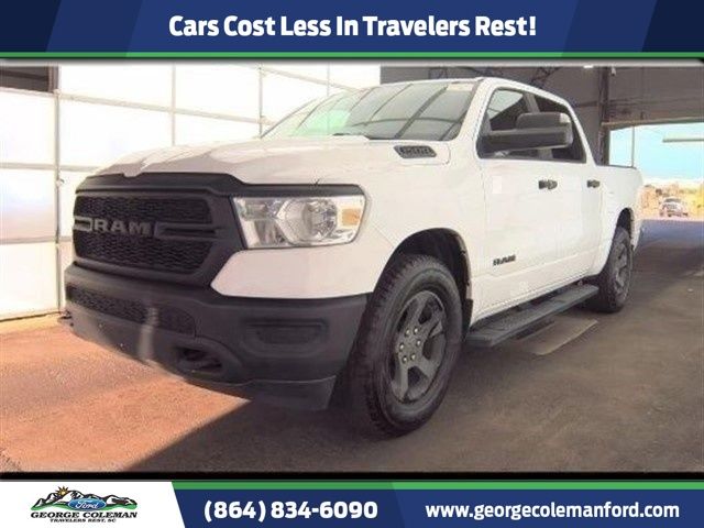 Bright White Clearcoat 2019 RAM 1500 Pickup Truck Four-Wheel Drive 8-Speed Automatic