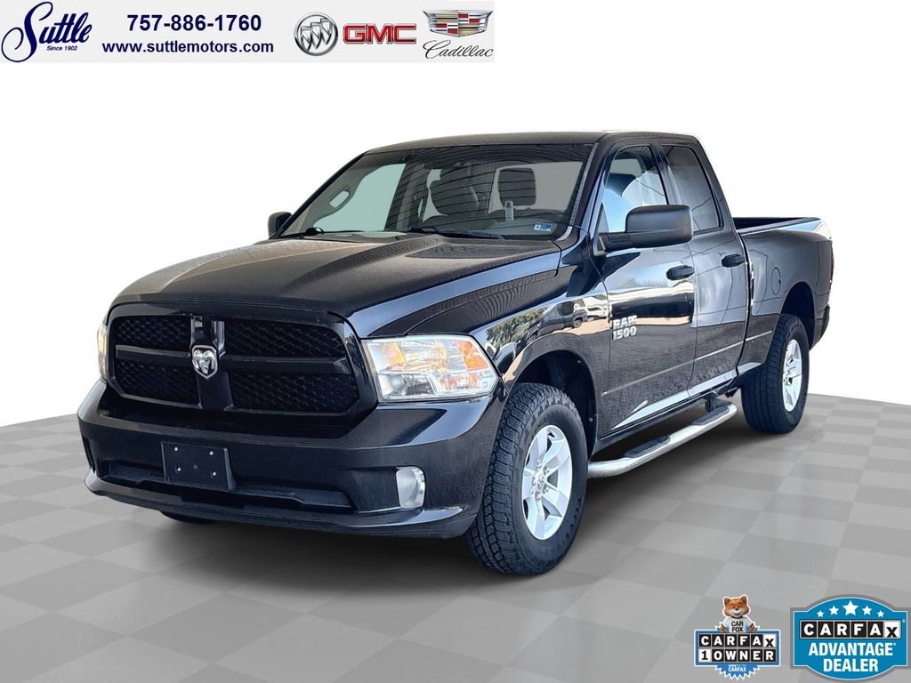 Brilliant Black Crystal Pearlcoat 2017 RAM 1500 Pickup Truck Four-Wheel Drive 8-Speed Automatic