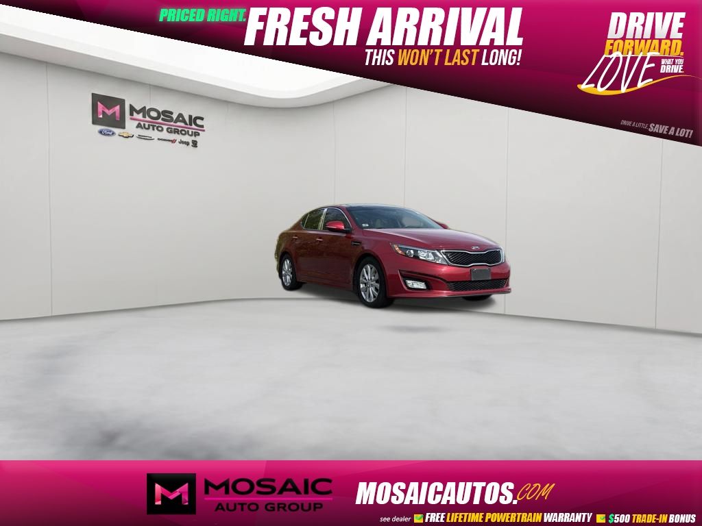 Remington Red Metallic 2015 Kia Optima EX Sedan Front-Wheel Drive 6-Speed Automatic