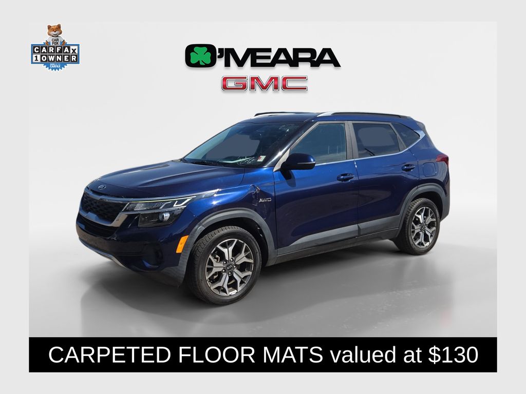 Dark Ocean Blue 2021 Kia Seltos SUV / Crossover All-Wheel Drive Continuously Variable Transmission