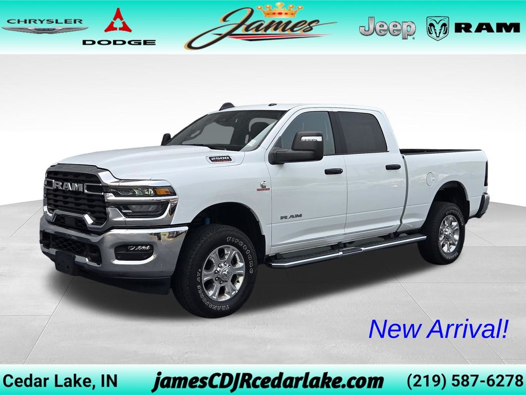 Bright White Clearcoat 2025 RAM 2500 Pickup Truck Four-Wheel Drive 8-Speed Automatic