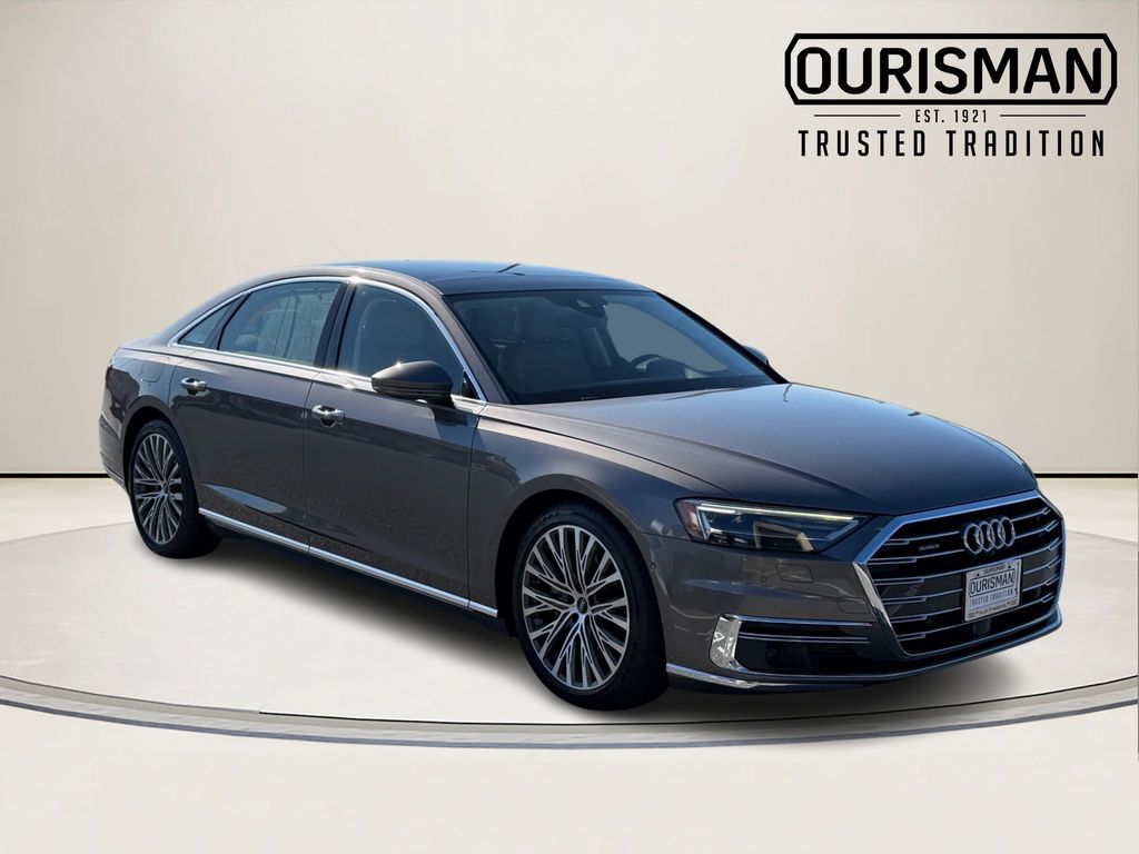 Terra Gray Metallic 2021 Audi A8 Sedan All-Wheel Drive 8-Speed Automatic