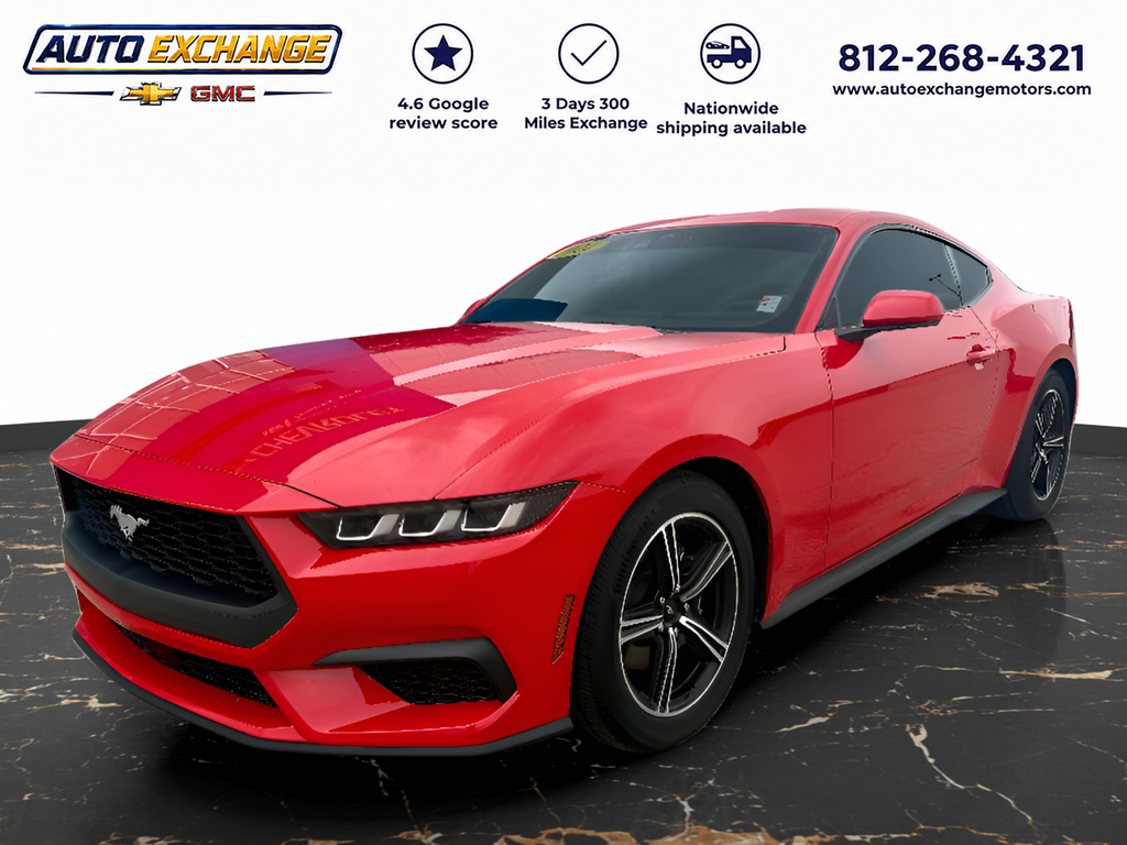 Race Red 2024 Ford Mustang Coupe Rear-Wheel Drive Automatic