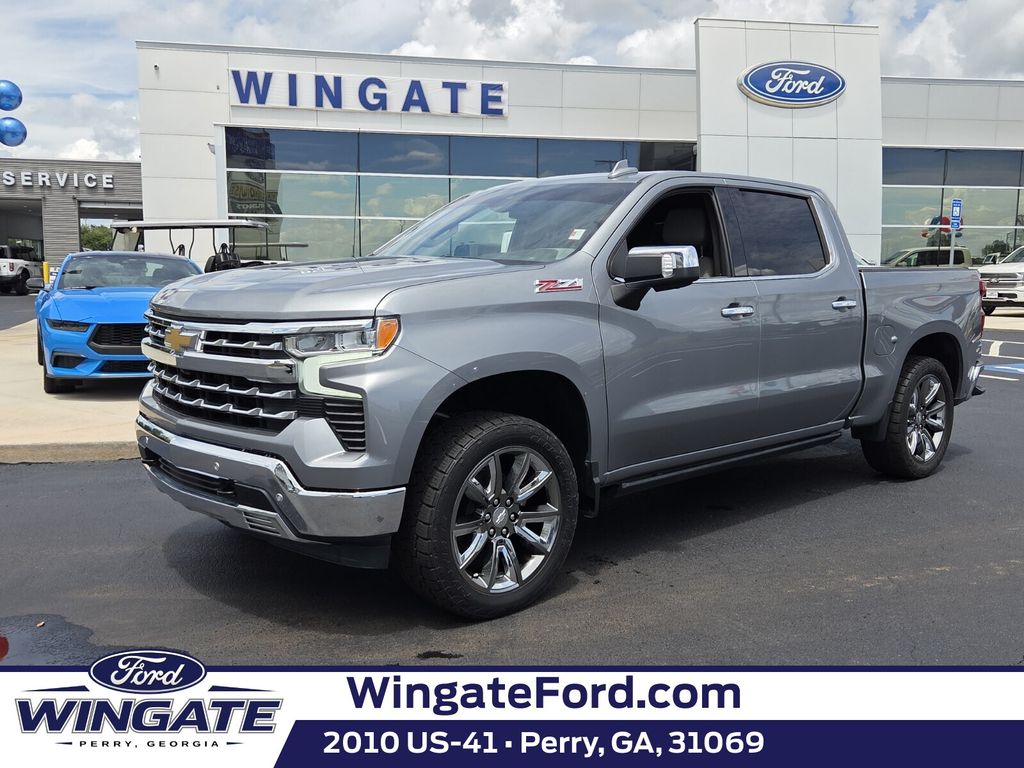 Sterling Gray Metallic 2023 Chevrolet Silverado 1500 Pickup Truck Four-Wheel Drive Automatic