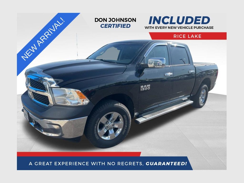 Black Clearcoat 2015 RAM 1500 Tradesman Crew Cab 4WD Pickup Truck Four-Wheel Drive 8-Speed Automatic