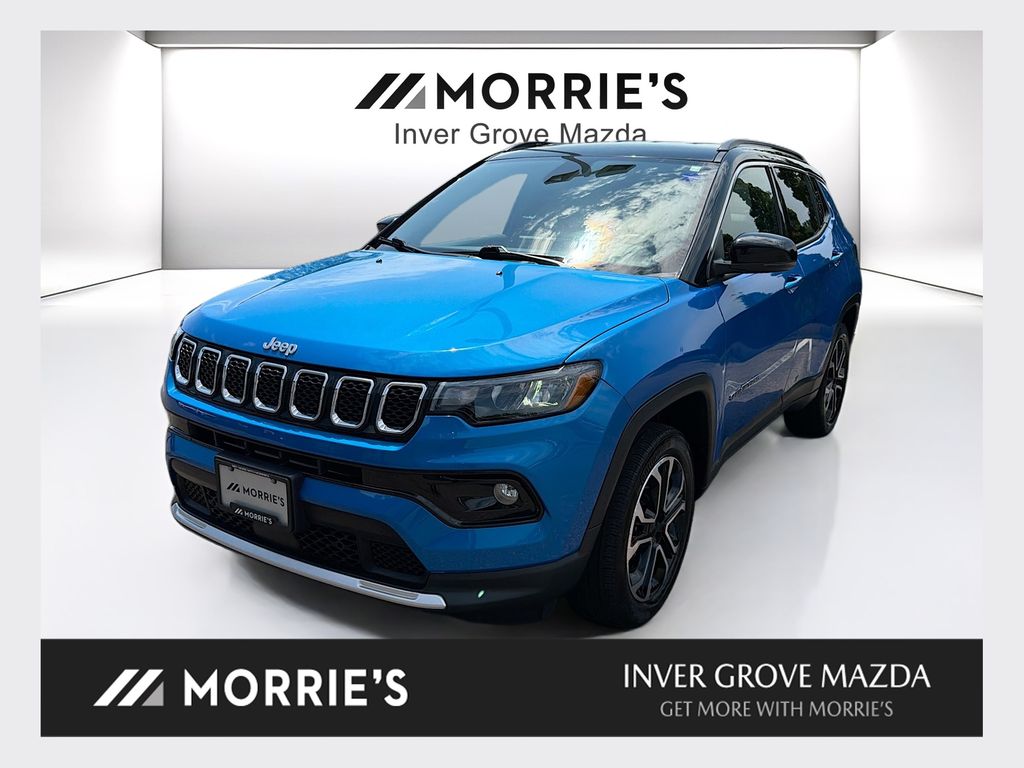 Laser Blue Pearlcoat 2023 Jeep Compass SUV / Crossover Four-Wheel Drive 8-Speed Automatic