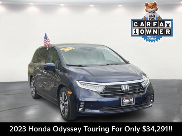 Blue 2023 Honda Odyssey Touring FWD Minivan Front-Wheel Drive Automatic