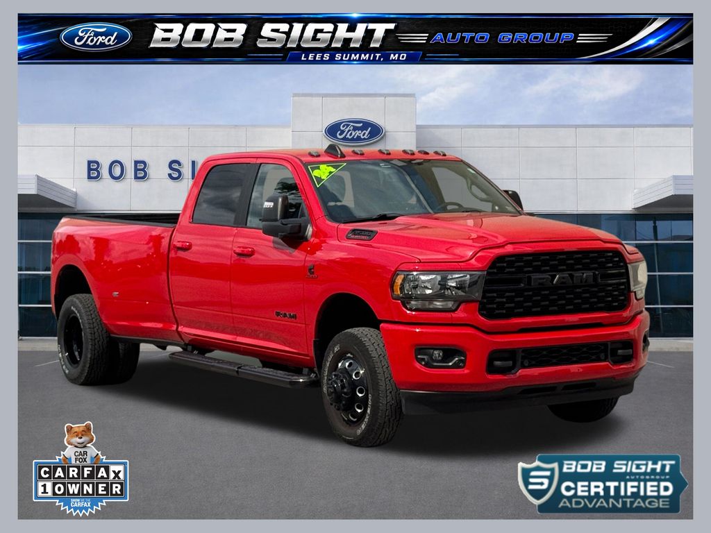 Flame Red Clearcoat 2024 RAM 3500 Pickup Truck Four-Wheel Drive 6-Speed Automatic