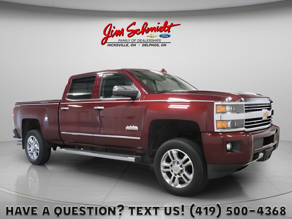 Butte Red Metallic 2016 Chevrolet Silverado 2500HD Pickup Truck Four-Wheel Drive 6-Speed Automatic
