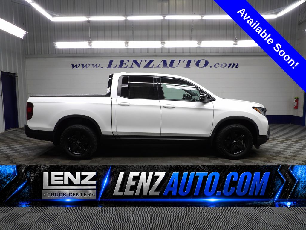 Platinum White Pearl 2023 Honda Ridgeline Pickup Truck All-Wheel Drive 9-Speed Automatic