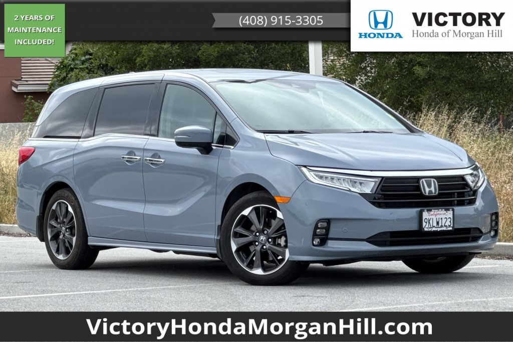 Gray (Modern Steel Metallic) 2024 Honda Odyssey Elite FWD Minivan Front-Wheel Drive Automatic