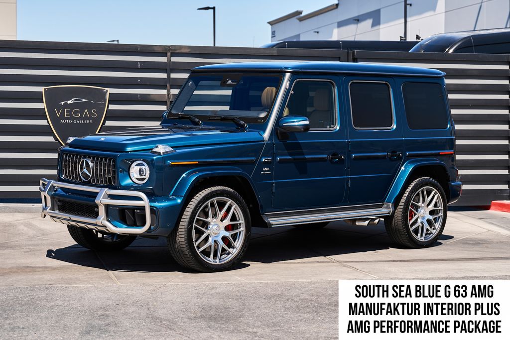 MANUFAKTUR Sea Blue Metallic 2025 Mercedes-Benz G-Class SUV / Crossover All-Wheel Drive 9-Speed Automatic