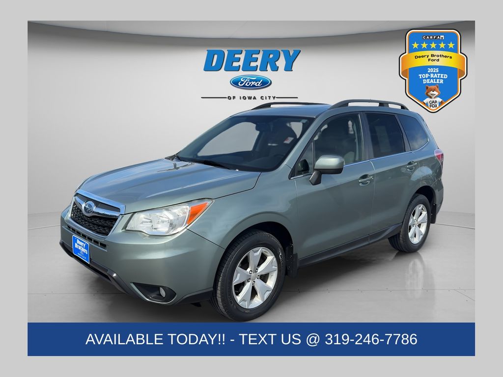 Jasmine Green Metallic 2015 Subaru Forester 2.5i Limited SUV / Crossover All-Wheel Drive Continuously Variable Transmission