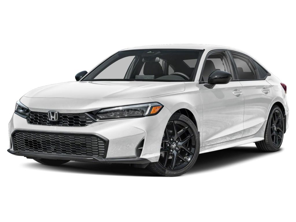 Platinum White Pearl 2026 Honda Civic Sedan Front-Wheel Drive Continuously Variable Transmission
