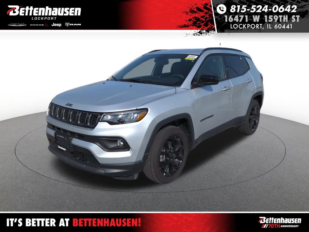 Silver Zynith Metallic Clearcoat 2026 Jeep Compass Latitude 4WD SUV / Crossover Four-Wheel Drive 8-Speed Automatic