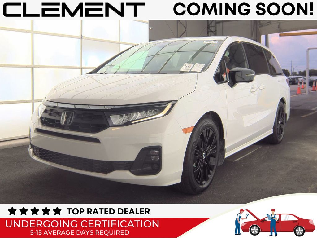 White 2025 Honda Odyssey Minivan Front-Wheel Drive Automatic