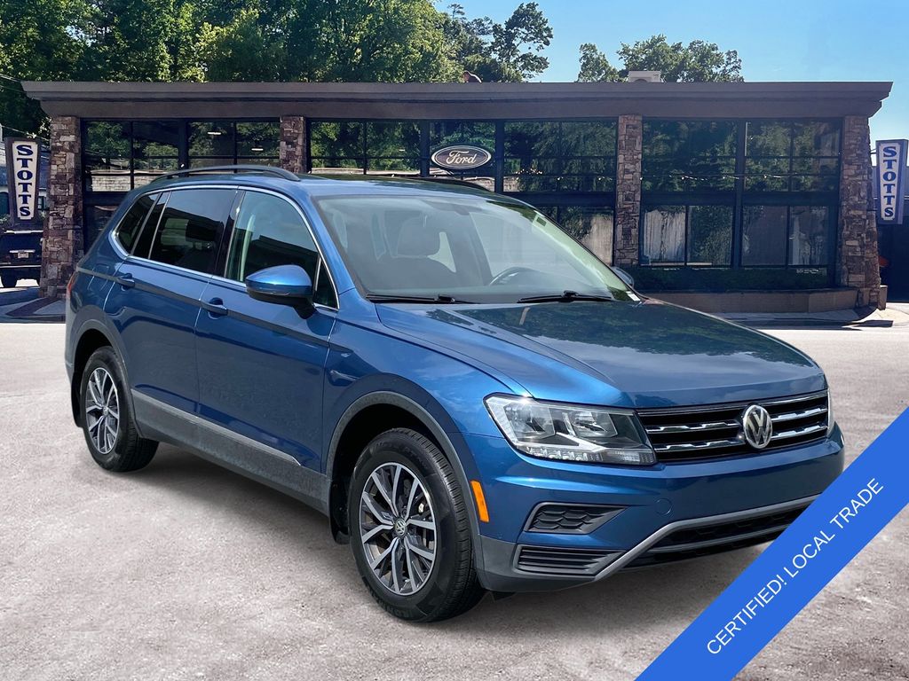 Blue 2020 Volkswagen Tiguan SUV / Crossover All-Wheel Drive 8-Speed Automatic