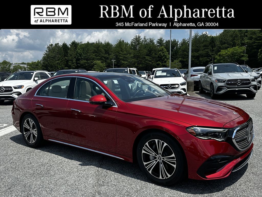 Red 2024 Mercedes-Benz E-Class E 350 4MATIC Sedan All-Wheel Drive 9-Speed Automatic