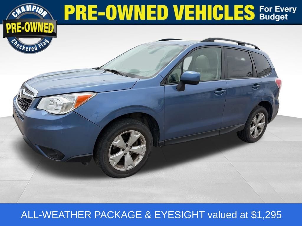 Quartz Blue 2016 Subaru Forester 2.5i Premium SUV / Crossover All-Wheel Drive Continuously Variable Transmission