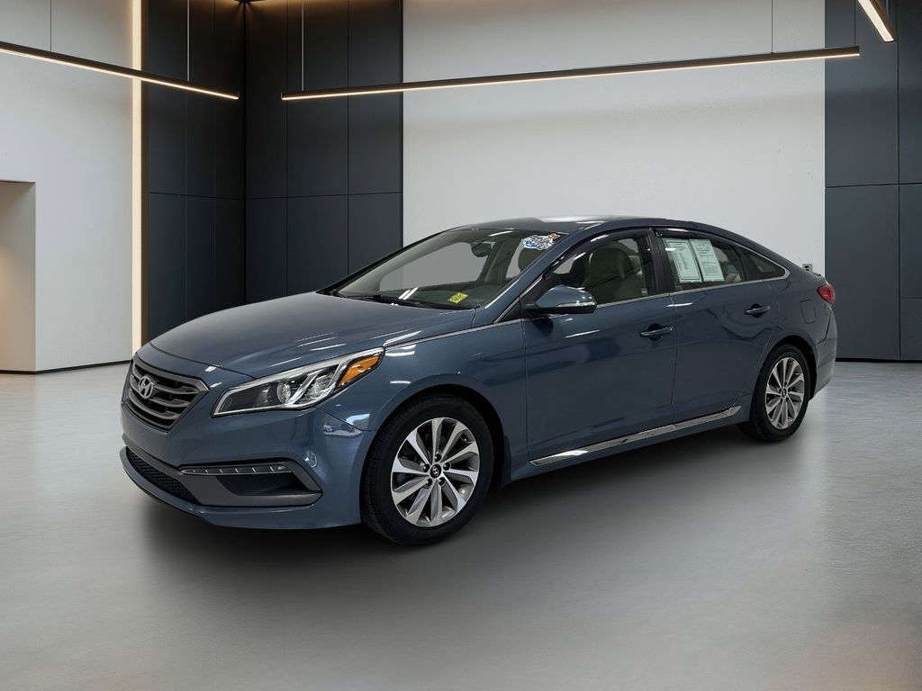 Nouveau Blue 2016 Hyundai Sonata Sport FWD Sedan Front-Wheel Drive 6-Speed Automatic