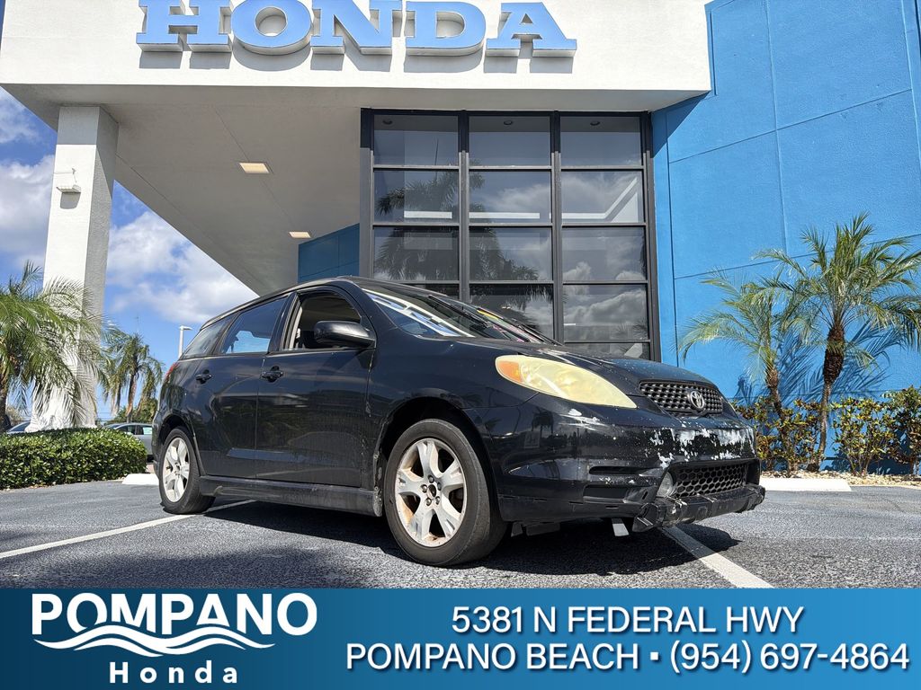 Black 2004 Toyota Matrix Hatchback Front-Wheel Drive 4-Speed Automatic Overdrive