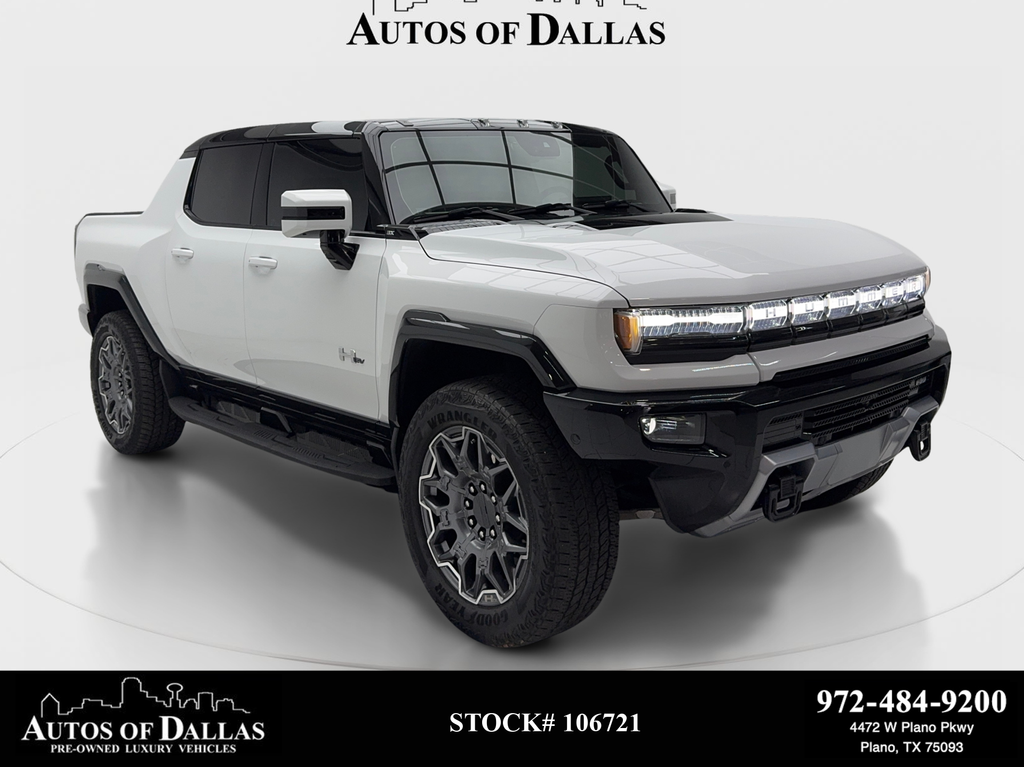 Interstellar White 2024 GMC Hummer EV Pickup Pickup Truck All-Wheel Drive 1-Speed Automatic