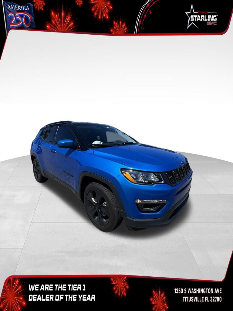 Laser Blue Pearlcoat 2021 Jeep Compass SUV / Crossover Front-Wheel Drive 6-Speed Automatic