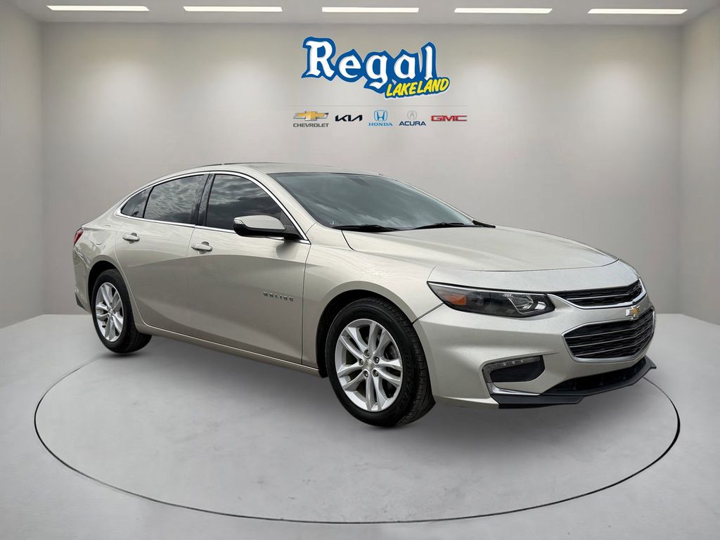 Champagne Silver Metallic 2016 Chevrolet Malibu 1LT FWD Sedan Front-Wheel Drive 6-Speed Automatic