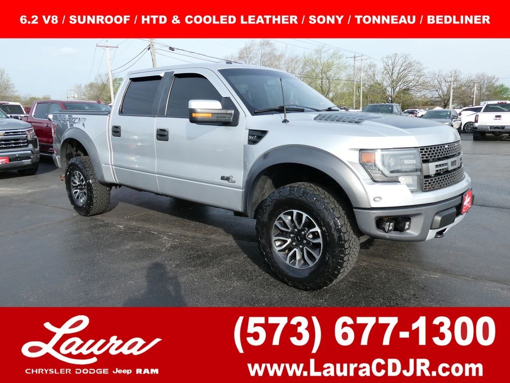 Ingot Silver Metallic 2014 Ford F-150 SVT Raptor SuperCrew 4WD Pickup Truck Four-Wheel Drive 6-Speed Automatic