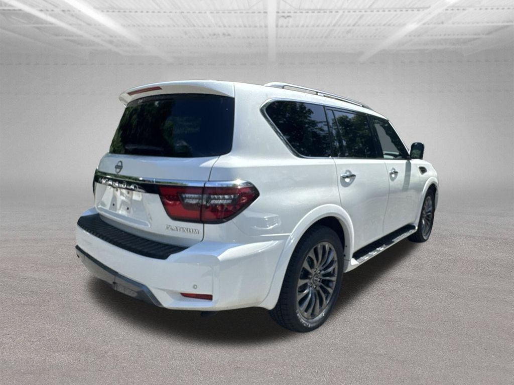 2023 Nissan Armada Platinum White at John Sisson Motors